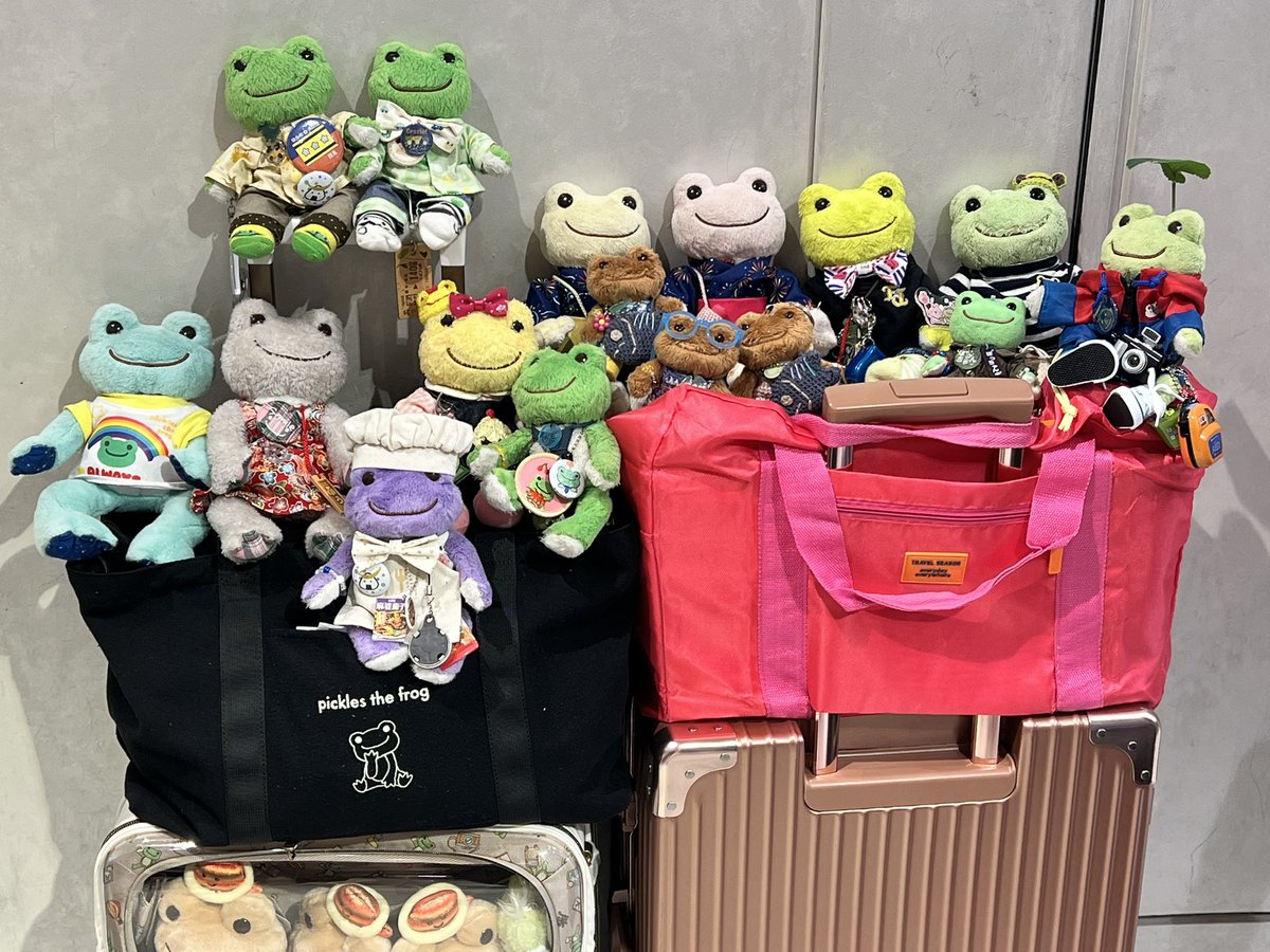 celeryandsunny's tweet photo. セロリ🐸＞ピクイベ2日目、盛り盛りですケロ♡

おっきいピクルスさんたちのグリーティングにも行ってきましたケロ！ https://t.co/C7h0zLUCGL