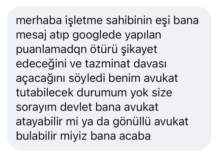 tehisendikasi's tweet photo. Bayburt Casa de Pasta adlı işletme sahibinin eşi meslektaşımızın mekanı teşhir etmesi üzerine dava açacağını söylemiş. 

Bayburt’ta olan avukat desteğine ihtiyacımız var.

Kafe bar çalışanlarının tek tek sindirilmesine izin vermeyeceğiz. https://t.co/lFD1mO6w0n