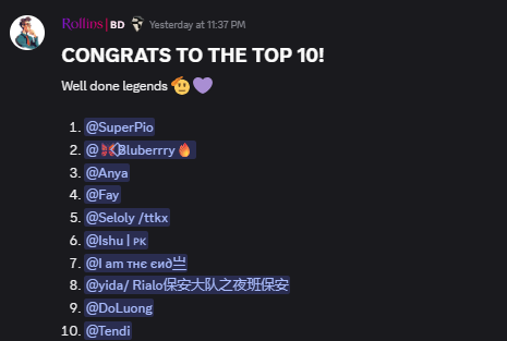 leopedeel's tweet photo. Congrats to all the winners!🎉

Well deserved! The quiz was fun as always, and I'm already looking forward to the next one @RialoHQ https://t.co/Gv173jtD34