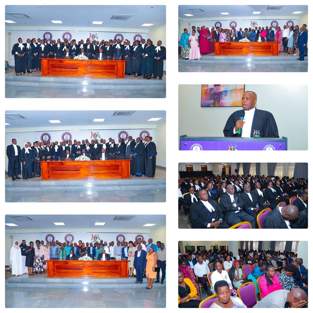 JudiciaryUG's tweet photo. A total of 115 lawyers were formally enrolled as Advocates of the High Court yesterday during a ceremony marked by reflections on professional responsibility, ethical conduct, and the critical role advocates play in the administration of justice.

The enrolment ceremony, held at the High Court in Kampala, was presided over by HW Beatrice Stella Atingu, Registrar Special Duties, who represented the Chief Registrar, HW Agnes Alum. The event was attended by representatives of the Judiciary, the Uganda Law Society, the Law Council, family members, and friends of the newly enrolled advocates.

Delivering remarks on behalf of the Chief Registrar, HW Atingu described the occasion as a significant milestone in the lives of the new advocates and a testament of their hard work, perseverance, and God’s grace.

She congratulated the advocates upon joining the learned profession and reminded them that while the legal profession commands prestige, influence, and respect, it also demands discipline, sacrifice, integrity, and unwavering commitment to justice.
“The legal profession is not merely a source of livelihood. It is a calling that requires service to clients, the courts, and society at large,” she said.

Citing Article 126(2) of the Constitution of the Republic of Uganda, HW Atingu emphasized that advocates have a duty to assist courts in administering justice fairly, efficiently, and without undue regard to technicalities.

She urged the newly enrolled advocates to cultivate a culture of continuous learning and thorough preparation, noting that only diligent and well-read practitioners would thrive in the profession.

The Registrar further cautioned the advocates against placing client interests above the broader interests of justice.

“Never allow a client’s interests to override the cause of justice. Where a conflict arises, let integrity prevail, even if it means declining a brief,” she advised.

Drawing a vivid analogy, HW Atingu described an advocate as a “high priest in the temple of justice,” whose conduct must at all times be guided by truth, fairness, courage, and professional ethics.

She also encouraged the advocates to contribute to societal transformation through pro bono legal services, community engagement, and efforts aimed at expanding access to justice, particularly for vulnerable members of society.

“Good legal practice is not about the end justifying the means, but about ensuring ethical standards guide every process,” she said.

Representing the Secretary of the Law Council, Ms. Patience Biira Mutooro congratulated the advocates on their admission to the Bar and reminded them that while the Law Council is responsible for admitting legal practitioners, it is equally mandated to safeguard discipline and professional standards within the profession.

She warned against greed and unethical conduct, urging the new advocates to embrace honesty and restraint in their practice.
“Take only what is yours, and not more,” she advised, emphasizing that integrity remains the most valuable asset a lawyer can possess.

Ms. Mutooro further encouraged the advocates to maintain professionalism in their appearance, communication, and interactions with clients, colleagues, judicial officers, and the public. She also urged them to remain humble and open to correction throughout their professional journey.

The Vice President of the Uganda Law Society, Mr. Anthony Asiimwe, challenged the advocates to view themselves as trustees of justice and active participants in shaping the future of the legal profession.

He encouraged them to embrace Alternative Dispute Resolution (ADR), adapt to digital transformation within the justice sector, and align themselves with ongoing reforms being implemented by the Judiciary
