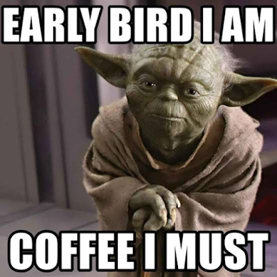 myminddisplayed's tweet photo. Early bird I am, coffee I must (Yoda coffee meme) 
https://t.co/by1gYfBfUC https://t.co/XRbPw7yB3w