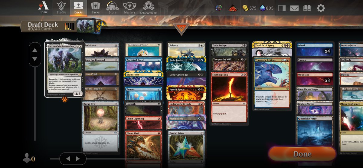 Lsv Magic I think I may have just drafted @lsv dream @MTG_Arena Powered Cube deck ...