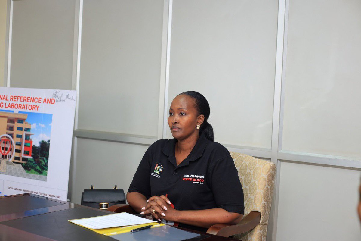 HonAnifaKawooya's tweet photo. Message of Appreciation

I would like to sincerely appreciate Charlotte Kainerugaba for taking a strong stand in the fight against postpartum hemorrhage by attending the World Blood Donor Day celebrations at Nakasero Blood Bank.

Your commitment to promoting blood donation and raising awareness about maternal health is a great contribution to saving the lives of mothers and newborns across Uganda. Your presence at this important event highlights the critical role that voluntary blood donation plays in preventing deaths caused by postpartum hemorrhage.

Thank you for your dedication to improving healthcare and supporting life-saving initiatives for the people of Uganda.