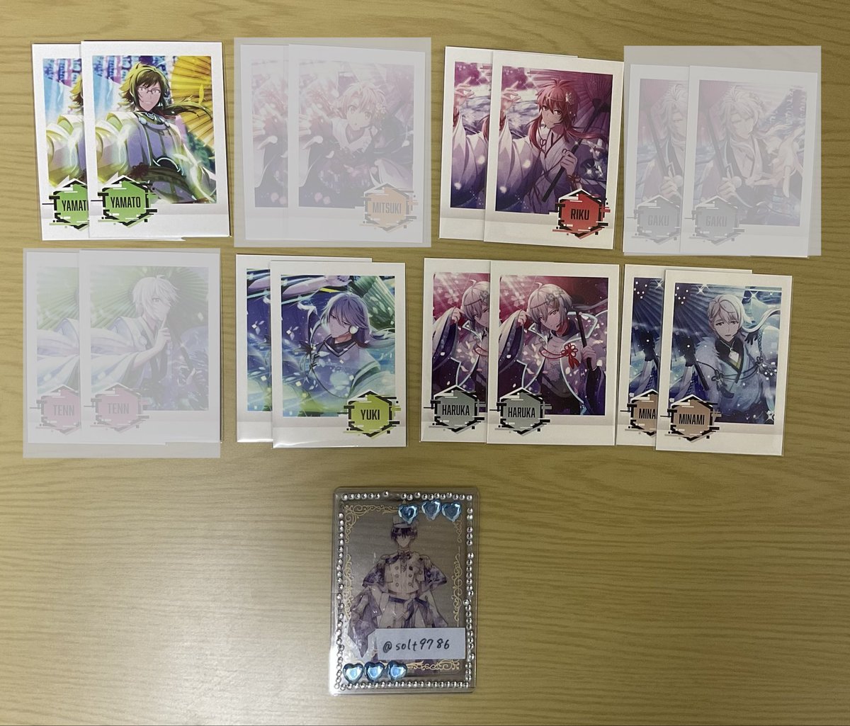 solt9786's tweet photo. 【交換譲渡】アイドリッシュセブン アイナナ ぱしゃこれ 16

譲
大和 三月 *壮五 陸 *楽 *天 百 千 *悠 トウマ 巳波

求
箔:同種一織
N:¥90(+送料)>同異種一織,虎於(異種画像4参考)

*同弾一織交換、他含む譲渡優先
6/14池袋,別都内手渡し,郵送

お気軽にお声がけください

↓過去弾 https://t.co/3V84igX2qt