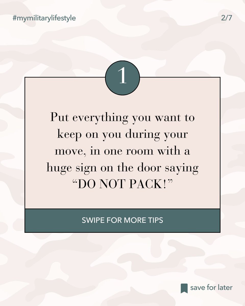 MyMilLifestyle's tweet photo. What's one PCS hack you wish you'd known sooner?
#mymilitarylifestyle #PCS #PCShacks #movinghack #packinghack https://t.co/tc6PUR2W2p