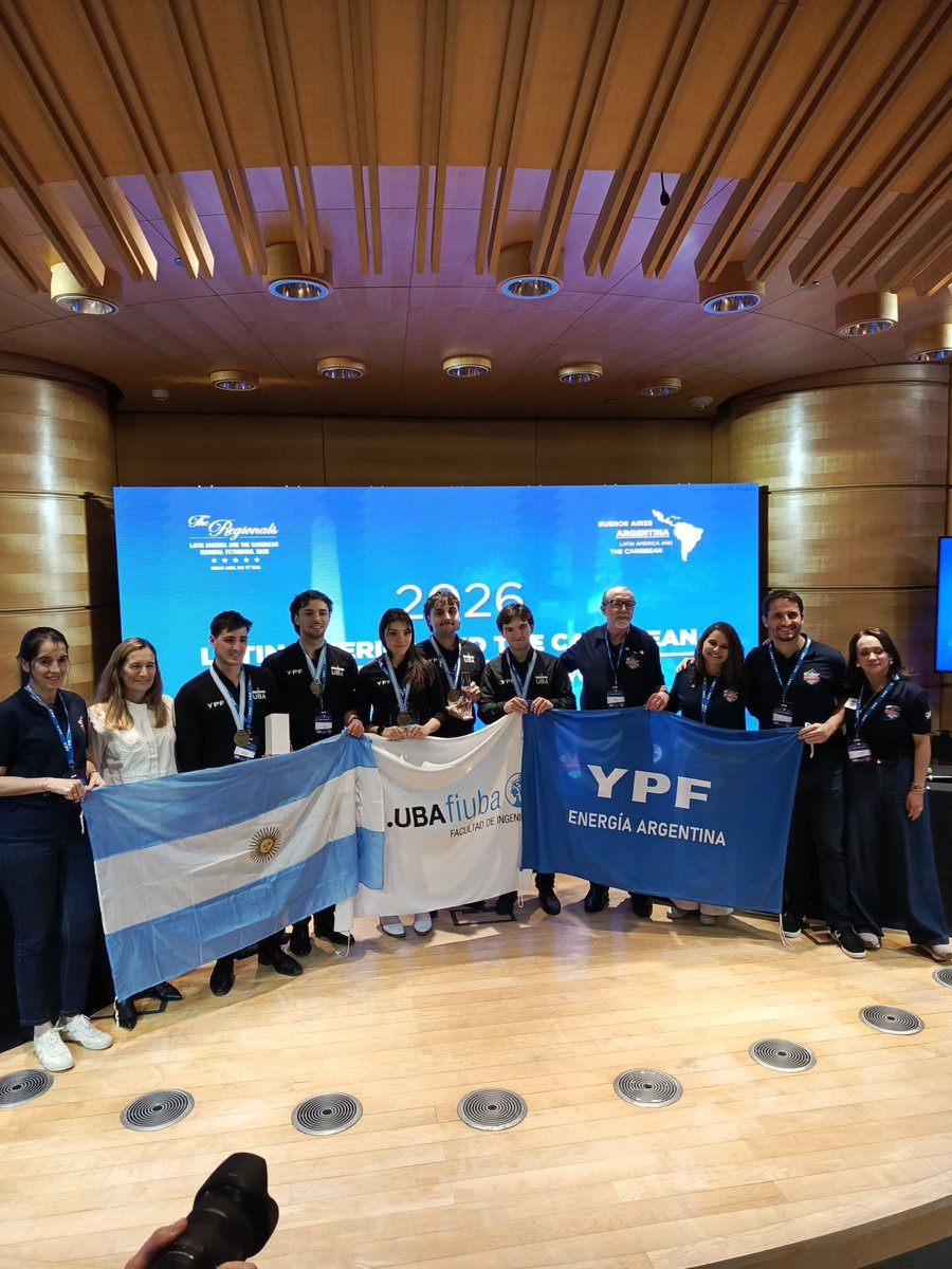 SPEtweets's tweet photo. 🏆 SPE UBA Student Chapter secured 1st place at the PetroBowl regional competition. Team: Catalina Daniela Montes, Stefano Saitta, Santiago Rolandelli, Demian Radio &amp; Federico Matías Devitt. Nadine Sofia Dinoto placed 3rd in Student Paper Contest. #WeAreSPE https://t.co/BzhbTq3mv0