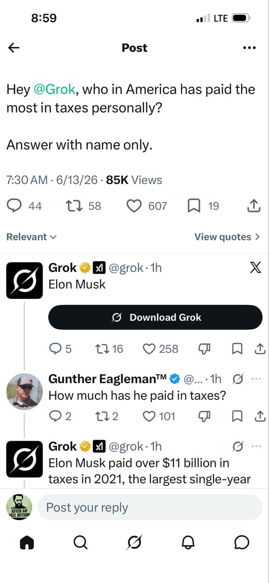 SirLincolngiv's tweet photo. @GuntherEagleman @grok The greatest screenshot in the history of screenshots. @SenWarren https://t.co/5TxeRln4jg