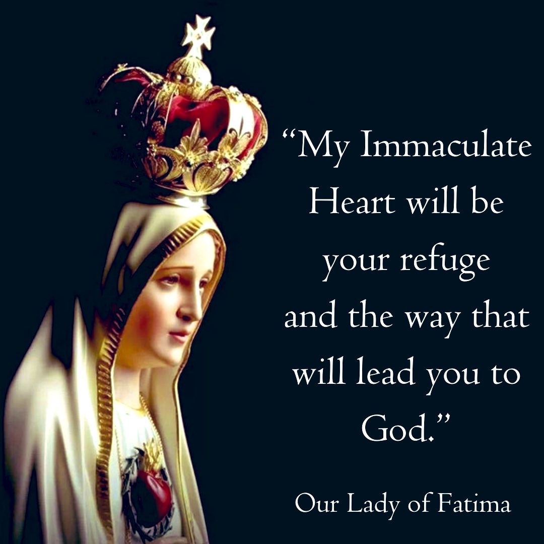 RosaryMum's tweet photo. Today is the feast of the Immaculate Heart of Mary.

On June 13, 1917 Mary told the children “My Immaculate Heart will be your refuge and the way that will lead you to God.” https://t.co/16lvCsrlK5