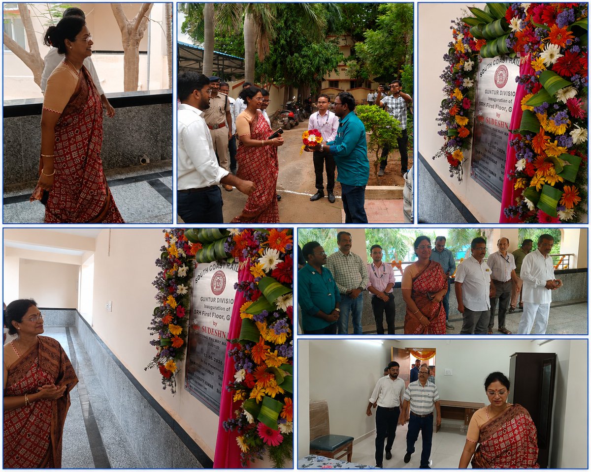 drmgnt's tweet photo. DRM Madam inaugurated the newly constructed first floor of the Subordinate Rest House (SRH) at Guntur today, enhancing accommodation facilities for supervisory staff and strengthening employee welfare initiatives.

#GunturDivision #IndianRailways https://t.co/4SF6a1Z7eV