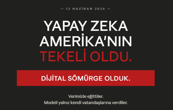 AIMevzulari's tweet photo. YAPAY ZEKA RESMEN AMERİKA'NIN TEKELİ OLDU!

DİJİTAL SÖMÜRGEYİ KABUL ETMİYORUZ!

Bunu sakin sakin okuyun. Çünkü bugün dünyanın geri kalanı için yapay zeka tarihinin en kritik kararlarından biri verildi ve neredeyse kimse konuşmuyor.

ABD hükümeti, "ulusal güvenlik" gerekçesiyle Anthropic'e bir ihracat kontrol direktifi yolladı:

"Fable 5 ve Mythos 5 modellerine  yani şu an gezegendeki en güçlü iki yapay zeka modeline  ABD vatandaşı olmayan HİÇ KİMSE erişemeyecek. ABD'de yaşıyor olsa bile. Hatta Anthropic'in kendi yabancı uyruklu çalışanları bile."

Anthropic uymak zorunda kaldı. Modeller dünya çapında kapatıldı.

Şimdi kafanızı kaldırıp şu soruyu sorun:

BİZ  Türkiye, Avrupa, Asya, Afrika, Latin Amerika  gelecekte süper yapay zekaya hiç erişemeyecek miyiz?

Çünkü bu kararın mantığı şu: Model ne kadar güçlü hale gelirse, ABD o kadar "ulusal güvenlik" diyip dünyaya kapatacak. Bu sefer Fable ve Mythos. Sıradaki nesil? Onun sonrası? "Frontier" diye anılan her model artık peşinen Amerikan vatandaşlığı şartına bağlanmış durumda.

Ve en büyük ironi şu:

Bu modeller KİMİN verisiyle eğitildi?

Türk yazarların kitaplarıyla. Avrupalı bilim insanlarının makaleleriyle. Hintli mühendislerin kodlarıyla. Brezilyalı sanatçıların eserleriyle. Tüm dünyanın internet birikimiyle.

Dünyanın verisini topla → en güçlü modeli eğit → sadece kendi vatandaşlarına ver.

Bu açık bir dijital sömürgeciliktir. 21. yüzyılın petrolünü çıkarıyorlar, rafineriyi kendilerine kuruyorlar, bize de "alt sürümleri" satıyorlar.

Anthropic'e gelelim. Geçen sefer Pentagon'a "hayır" dediklerinde onları övmüştüm. Bu sefer açıklamalarında "karara katılmıyoruz, teknik gerekçeler zayıf, sektörü felç eder" demişler doğru. Ama:

Bir hukuki direktife karşı sadece blog yazmak yetmez. Mahkemeye gidin. Şeffaflık talep edin. Bu kararın hangi teknik kanıta dayandığını kamuoyuyla paylaşılması için baskı yapın. Yoksa bu direktif bir kez emsal oldu mu, her yeni modelde aynı şey tekrarlanacak ve siz "üzgünüz, uymak zorundayız" demeye devam edeceksiniz.

Ve AB? AB nerede?

GDPR'la veriyi koruyan, AI Act'le düzenleme yapan o koca aygıt, sıra kendi vatandaşlarının frontier AI erişimini kaybetmesine gelince çıt çıkarmıyor. Mistral'ı bir startup olarak destekliyorsunuz, güzel  ama Fable seviyesinde model çıkana kadar 3-4 yıl daha geriden geliyorsunuz. O 3-4 yılda dünya değişir.

Türkiye'ye gelelim. Bizim ne planımız var? KOSGEB teşvikiyle frontier AI mı yapacağız? Vakit kaybetmeden ya açık kaynak modellere (DeepSeek, GLM, Qwen) ciddi yatırım yapacağız, ya da Çin-ABD eksenleri arasında sıkışıp her ikisinin de bize uygun gördüğü kırpılmış sürümleri kullanmaya mahkum olacağız.

ABD'nin politikası açık ve riyakar. "Sizin verinizle eğiteceğim, size satmayacağım." Bu sürdürülebilir bir model değil. Ya dünya buna karşı bir ses çıkarır, ya da yapay zeka çağına ikinci sınıf vatandaş olarak gireriz.

Anthropic'ten beklentim Sadece üzgün olduğunuzu söylemeyin. Savaşın.

#Anthropic #Fable5 #Mythos5 #YapayZeka