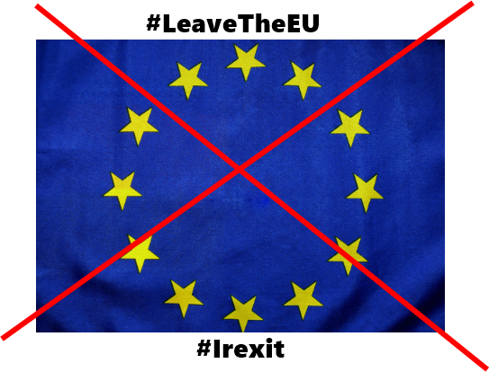 Maximil86429959's tweet photo. If Ireland doesn't leave the EU, then the EU is going to leave Ireland in a complete & utter mess that will never be fixed & we'll all have to live in dangerous & broken mess of a country for as long as we & Irish children & grandchildren live.โ ๏ธ
#WakeUp #Irexit #LeaveTheEU๐๐ https://t.co/7TzElFuZaz