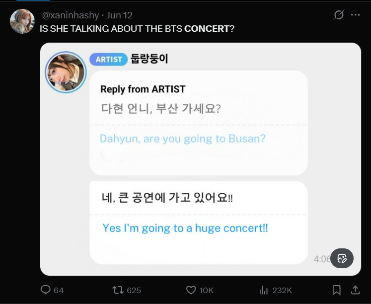 instinct__79's tweet photo. @rkivsrpwp i think she just has a solo event schedule💔 https://t.co/VpZXGGXUu2