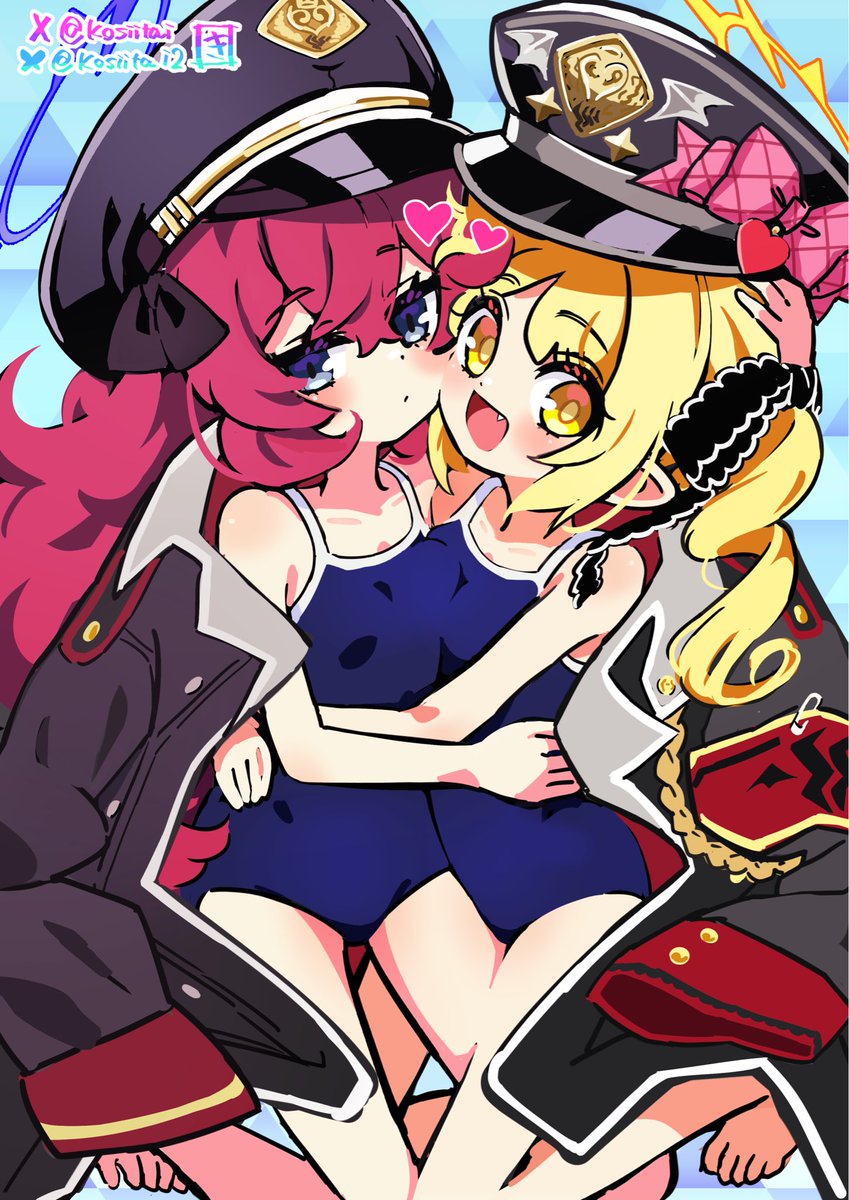 丹花イブキ(ブルアカ) ,棗イロハ(ブルアカ) 「イブキさんイロハさん #ブルアカ」|きんぎん@FANBOXのイラスト