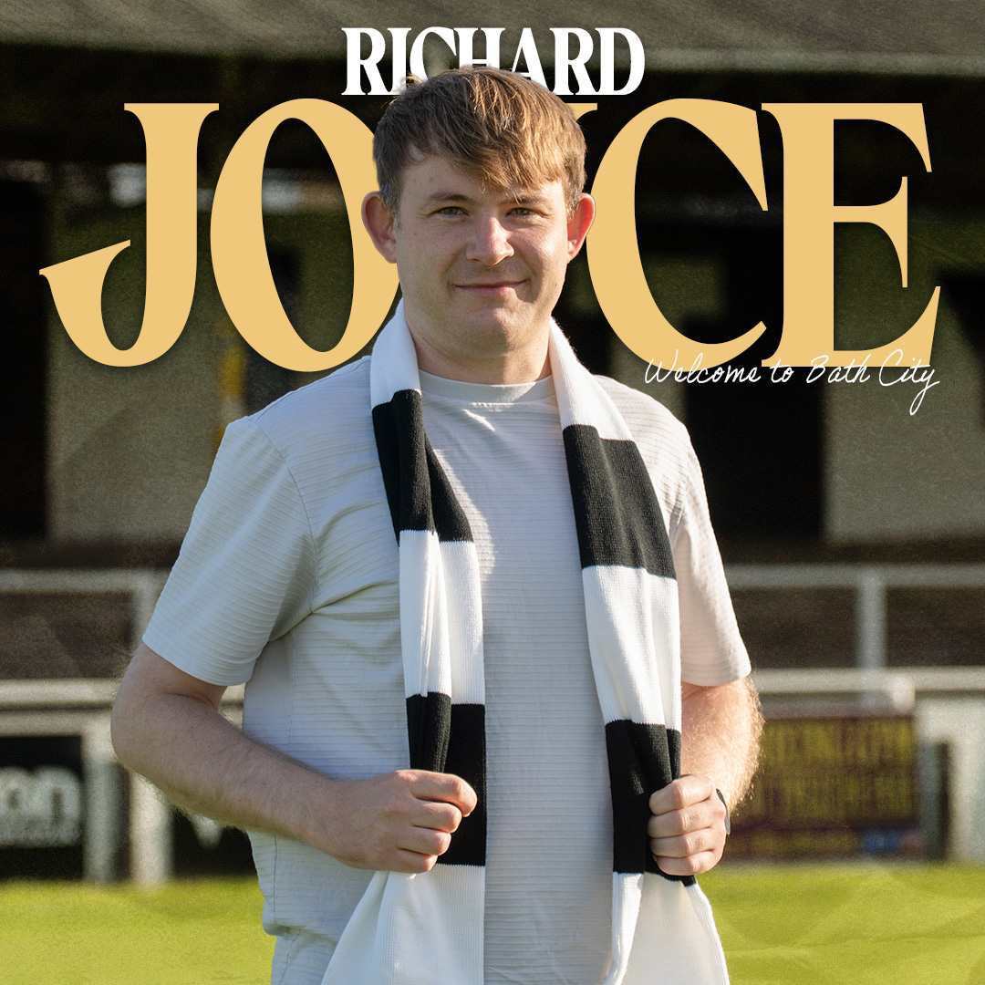 BathCity_FC's tweet photo. 𝙒𝙚𝙡𝙘𝙤𝙢𝙚 𝙩𝙤 𝘽𝙖𝙩𝙝 𝘾𝙞𝙩𝙮, 𝙍𝙞𝙘𝙝𝙖𝙧𝙙 𝙅𝙤𝙮𝙘𝙚

We welcome Richard Joyce to Bath City as Scott Bartlett’s new assistant manager.

Richard has worked previously with Scott at Forest Green Rovers, Weston-super-Mare and Eastleigh as a football analyst. Richard has been involved in football for many years with media and analyst roles at Forest Green Rovers, Cheltenham Town, and latterly Evesham Town where he joined the coaching staff in January.

Scott commented: “I am delighted to get Richard on board as my assistant. We have worked closely together for a long time, at every club since our FGR days and he was a big part of our success at WsM. Joycey is a strong appointment, he excels in the recruitment department, and his knowledge of opposition is second to none. He is a brilliant person, very professional and is going to be a huge asset to Bath City FC.”

⚫️⚪️ #Romans