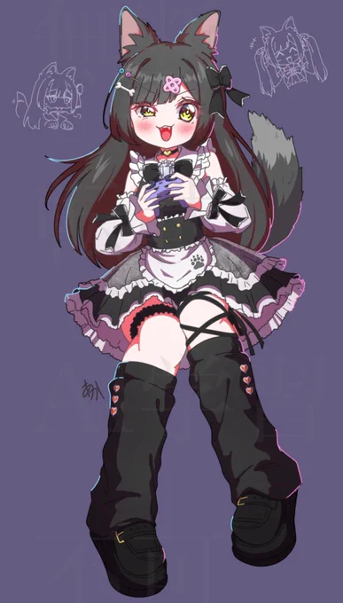 ココナラにてイラスト作成させて頂きました!! かなり可愛く描けて満足です! ありがとうございました! #ココナラ #commission