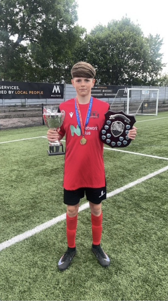 MrWeirPE's tweet photo. Congratulations to Hyndburn and Ribblevalley District U13 football team on becoming Lancashire Champions beating Preston. A special mention to @AccAcademyPE Oliver who had a great game and scored the opening goal in 3-2 win!🏆 #Lancashirechamps #TeamAA @UnitedSport1 https://t.co/UD1bCjuNrX