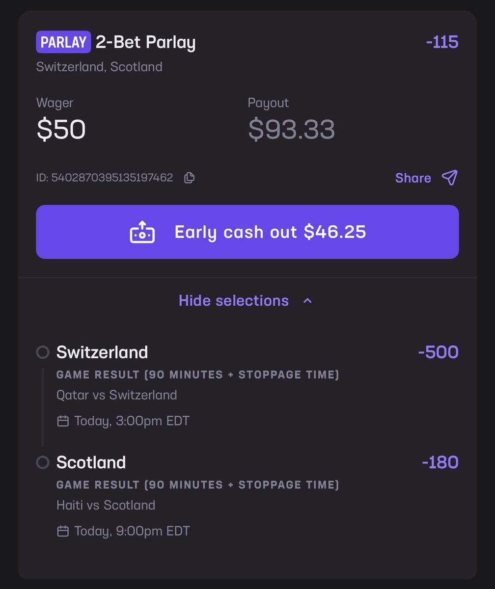 BallerJake's tweet photo. I really love this play  for today. Scotland at -180 odds against HAITI?? Sign me up daddy. Scott McTominay is about to have a FIELD DAY. I expect Qatar to go 0-3-0 again this World Cup and exit in the group stage. More to come for the game of the day: Brazil vs Morocco! https://t.co/jLGv4QVX6m