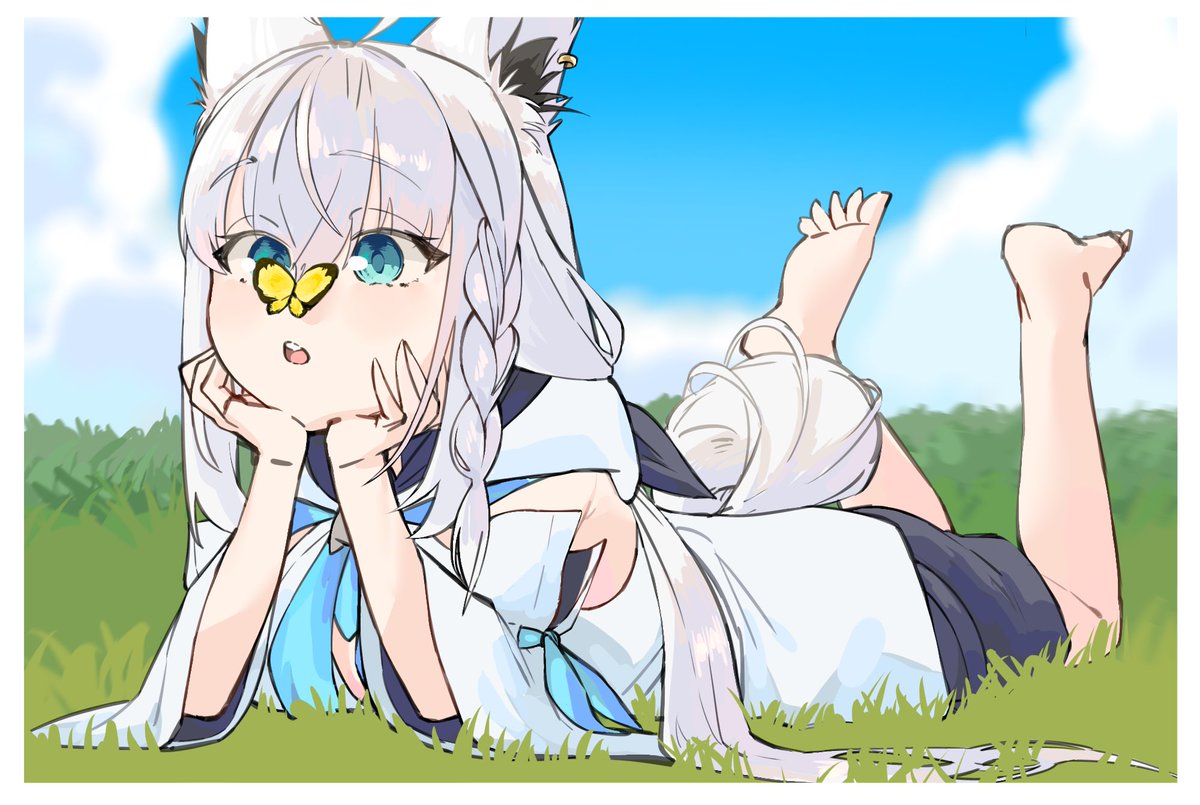 Post by 御茶乙女 ちゃちゃ on X: 蝶々 #絵フブキ