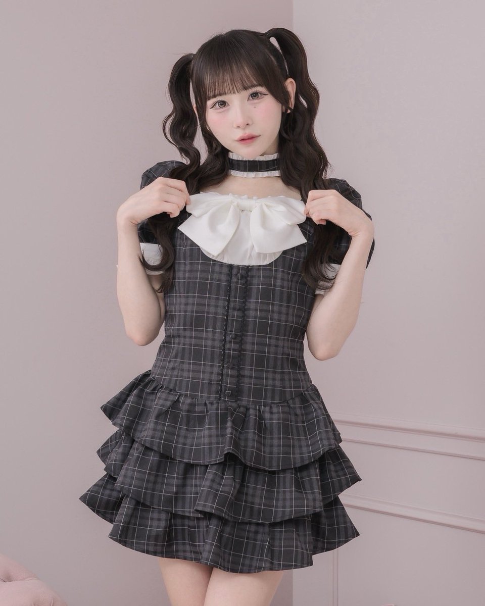 pium summer collection 🎀／ ♡フロントリボンチョーカー半袖