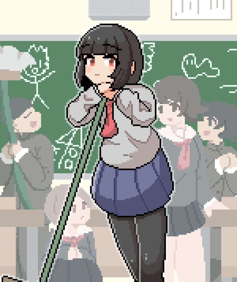 nanahuki_'s tweet photo. あいつ、いっつも真面目だなぁ…
#pixelartㅤㅤㅤㅤ https://t.co/I9Cn6XTyyp