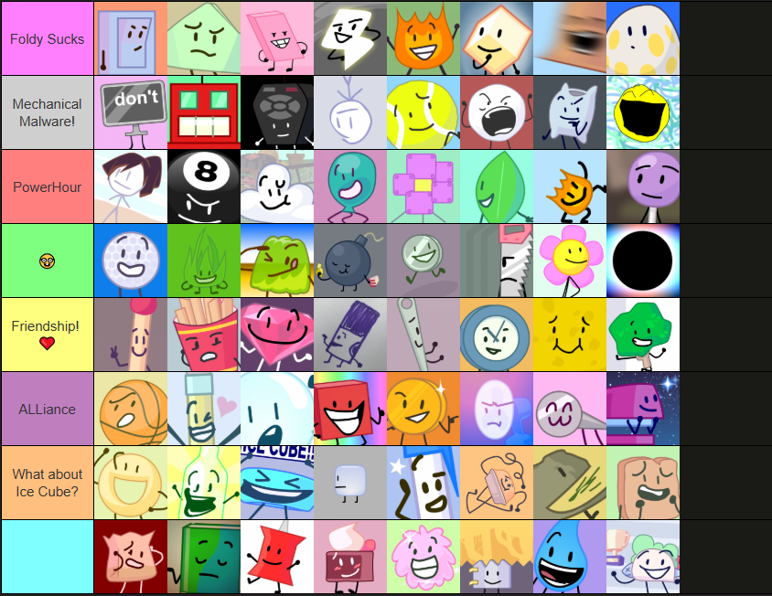 OliverClub1's tweet photo. BFB but it takes place after TPOT and the teams were randomized by host. https://t.co/CfmsuWqyhV