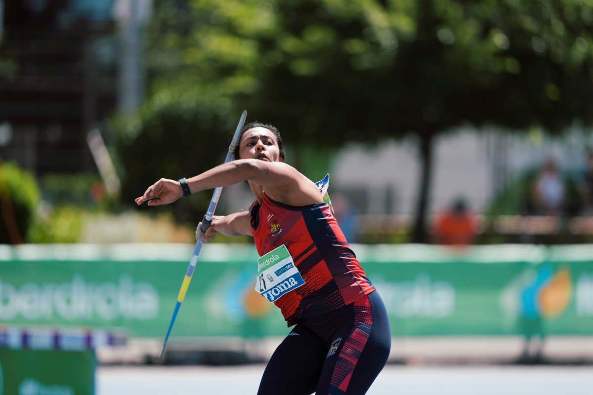 atletismoRFEA's tweet photo. Primera División - Final Título #CEClubes #LigaIberdrola

Jabalina
1ª Yiset Magaly Jiménez (Sanysec - Club Ourense Atletismo) 📏 58.18 m
La cubana suma y sigue con otrop triunfo para el club gallego .. y van ya siete

📊 https://t.co/x5QFiT1nSe
📺 @rtveplay https://t.co/DZ8X6h900q