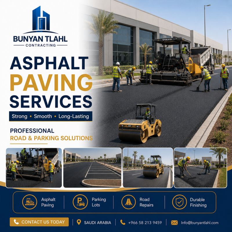 BunyanTlahl's tweet photo. 🚧 Professional Asphalt Paving Services

✔ Asphalt Paving
✔ Parking Lots
✔ Repairs &amp; Resurfacing
✔ Skilled Team &amp; Equipment
📩 Serving projects across Saudi Arabia.

#AsphaltPaving #RoadConstruction #SaudiArabia #Construction #Infrastructure #ParkingLot https://t.co/4axIMW3wb9