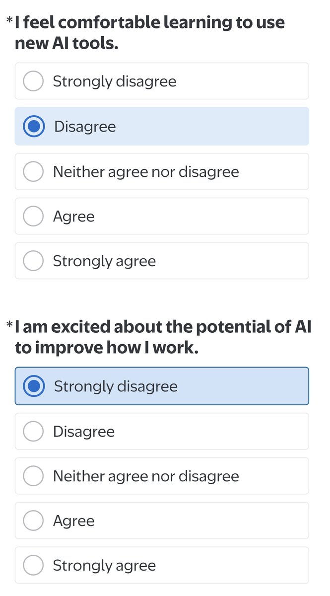 bujogoth's tweet photo. my job made us do a survey . we work in customer service what is ai going to do for me https://t.co/AagRZ4tDOm
