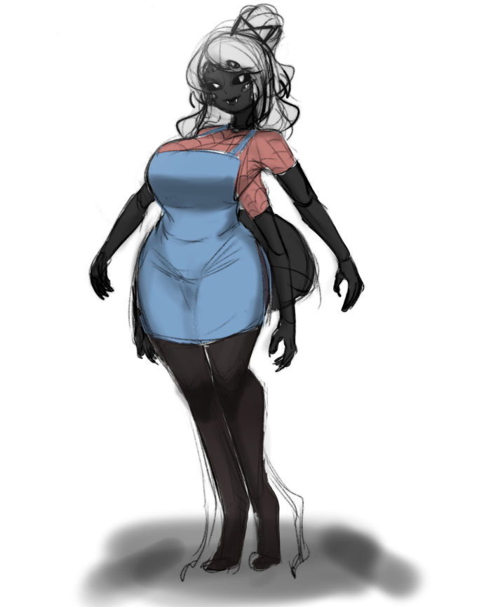 Kegtung's tweet photo. I wasn't gonna post it here but exams are kicking my ass and i need to get stuff out so screw it, go my spider milf sketch 
#oc #art https://t.co/3ORJRaAX9s