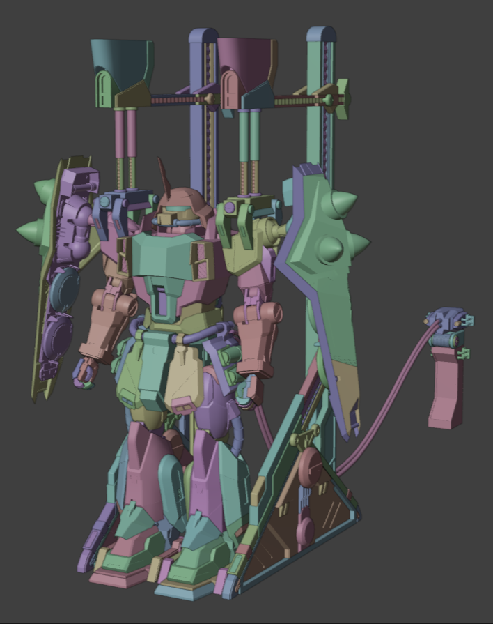 satone42create's tweet photo. ZAKU PHANTOM wip
現在こんな感じです。
今回は前回作った
コードのプラグの
ディティールアップと
ウェイト調整、そして
下駄の台座を作成しました。
#3DCG
#CG勉強日記
#Blender
#Blender初心者
#b3d https://t.co/GrbG5SOncd