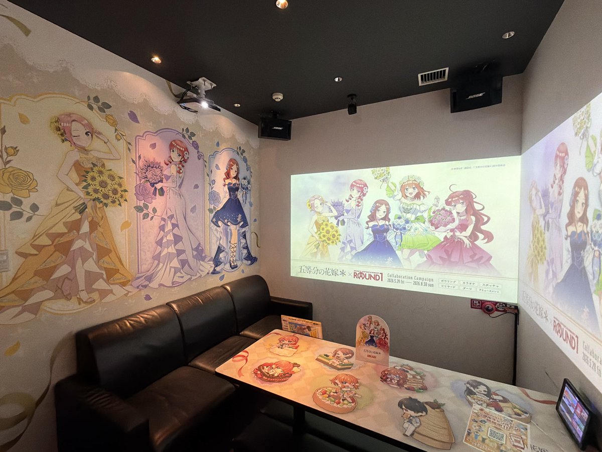 ずっと行きたかったコラボルーム来ることできました！！中に入ったら五