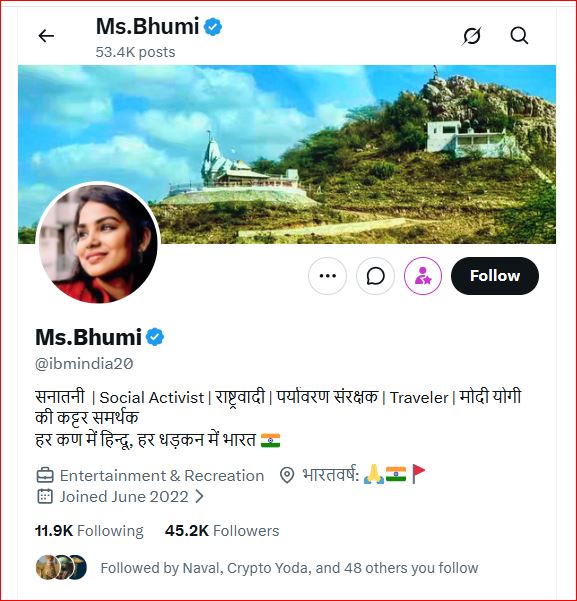 zoo_bear's tweet photo. Here's one more post by an account who claims to be a woman. Bio reads "Modi Yogi ki Kattar Samarthak". 
@Uppolice https://t.co/vMvew7CoFo