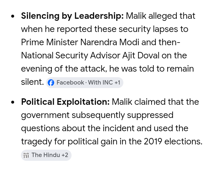 antonyabrahamA's tweet photo. @indiaredeem @prashob_d Who arranged the massacre of 40+ CAPF Jawans at Pulwama? Who facilitated Pahalgam terrorist attack? The late Satya Pal Malik alleged govt complicity in Pulwama attack for reaping political milage in favour of Modi. Operation Sindoor was a sham. https://t.co/IJZbRhPYuT