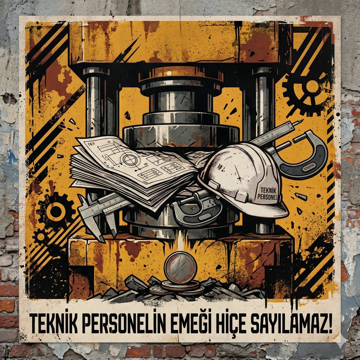 tas_el10's tweet photo. @RTErdogan Teknik Sorumluluk Tazminatı hakkımızı lütuf gibi görenlere seçim gününde biz de oylarımızı lütfetmeyeceğiz. #TeknikPersonelSıkıntıda https://t.co/8w0iDu7FRI