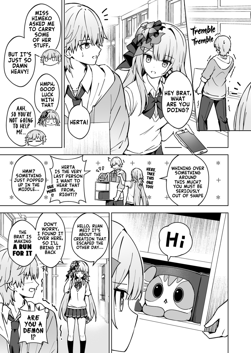 raymnd_x's tweet photo. ☆〈English Translation〉

A High School AU where Herta found something interesting https://t.co/IJK6PlYuyg