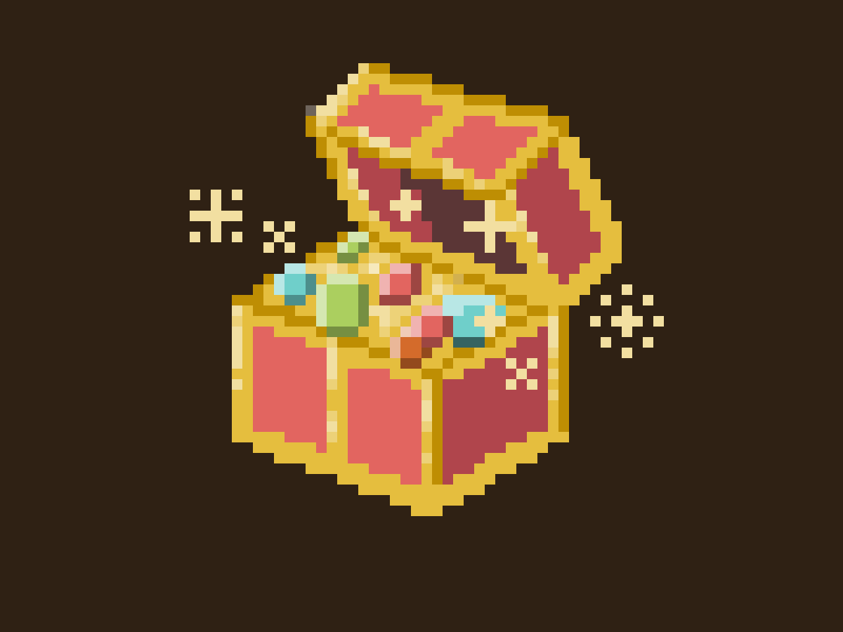 Abokadonotane9's tweet photo. 今日は宝箱を描きました。
#ドット絵 
#pixelart https://t.co/ix1PNvbkOv