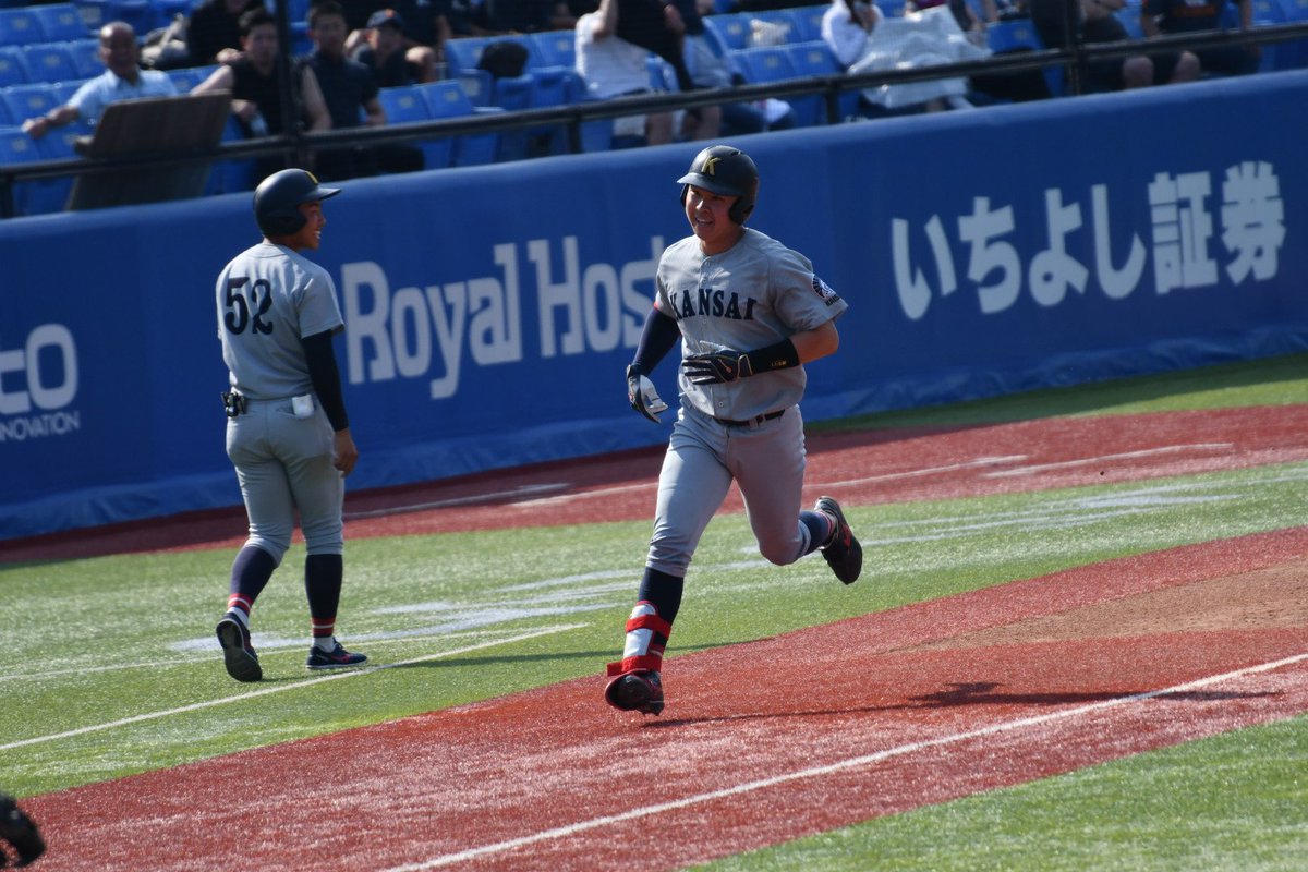 K70gc1's tweet photo. 関西大学 笠井康生(社)
春のホームラン2回目を見れました💫 https://t.co/5y8OzvZrry
