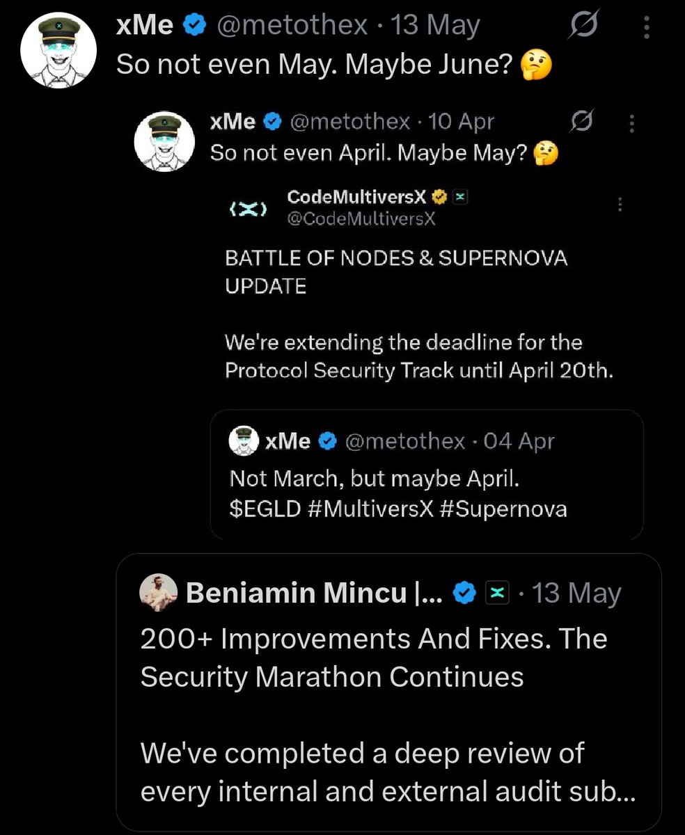metothex's tweet photo. So not even June. Maybe July? 🤔
$EGLD Supernova https://t.co/MncBpWQLQH
