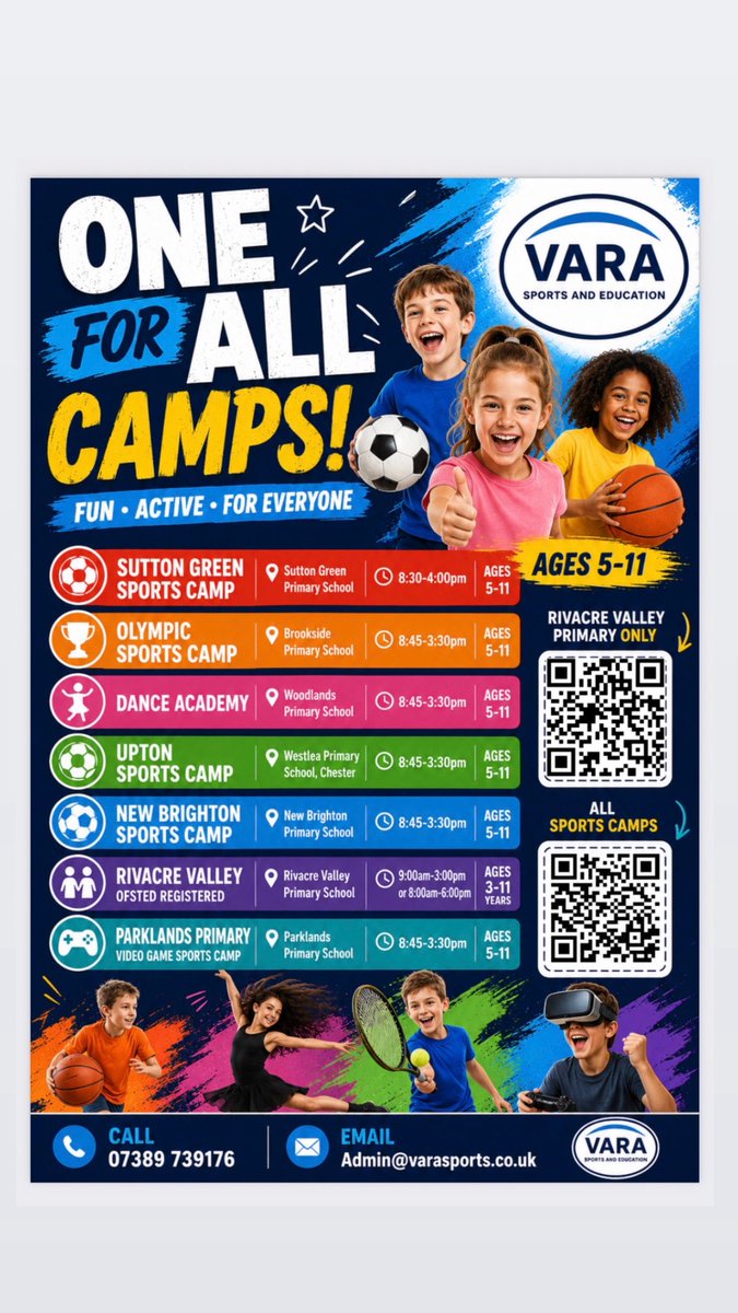 VaraSports's tweet photo. 🚨 SUMMER CAMPS ARE LIVE! 🚨

🔥 30% OFF ENDS MONDAY 12PM 🔥

Some camps are now as low as just £10.50 per day! 👀

⏳ Once the offer ends, it’s gone.

Sports Camps:
https://t.co/6lW08AagHZ
Code: GKG247

Dragonfly Holiday Club:
https://t.co/LttvySKOWN
Code: PSV47D45 https://t.co/SDaAJJT1aj