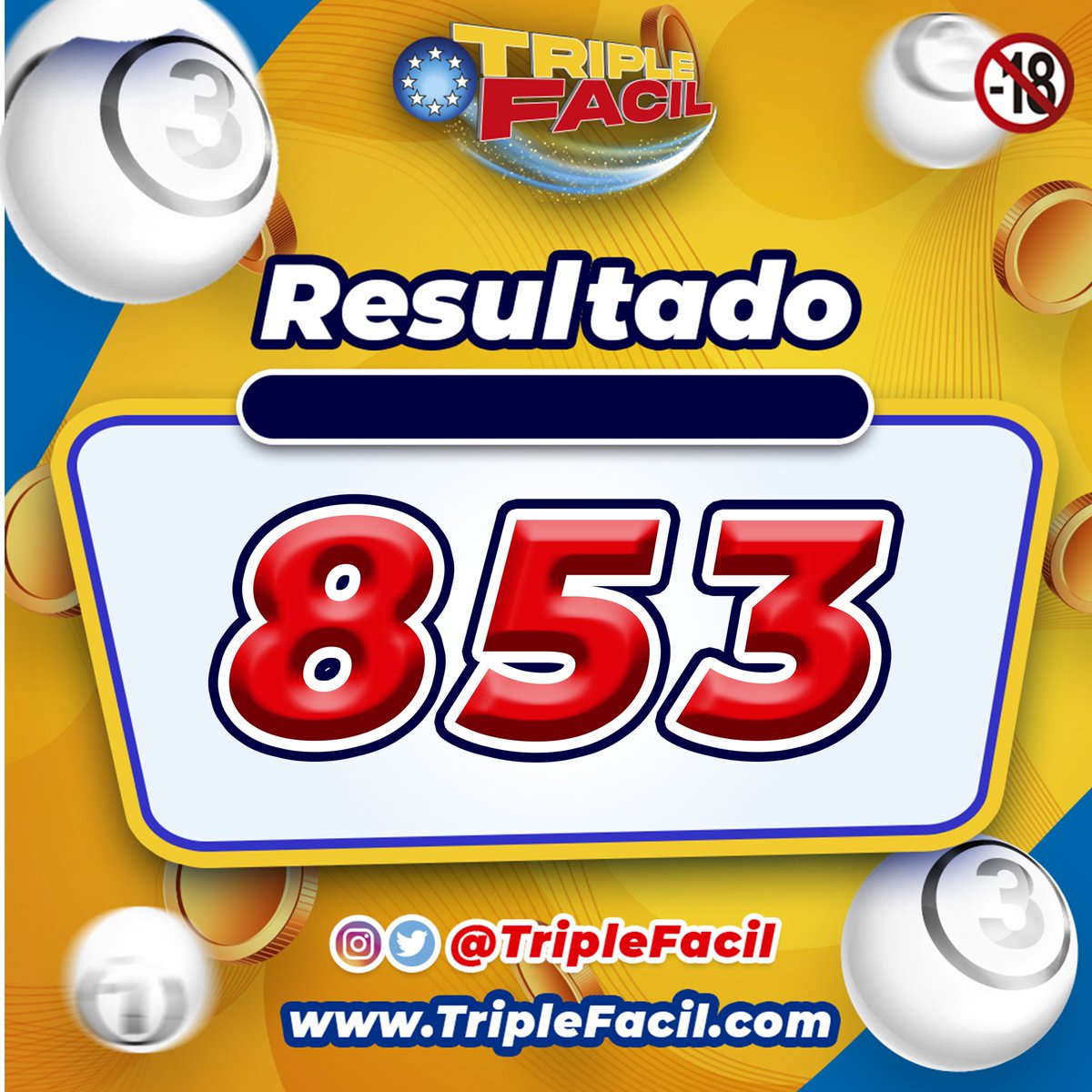 triplefacilve's tweet photo. 🎲EL MATEMÁTICO DE HOY🎲
🗓DÍA: 13/06/2026
⌛HORA: 08:00 AM
♾ TRIPLE: 853
♾ TERMINAL: 53 https://t.co/Bzct8PeLjR