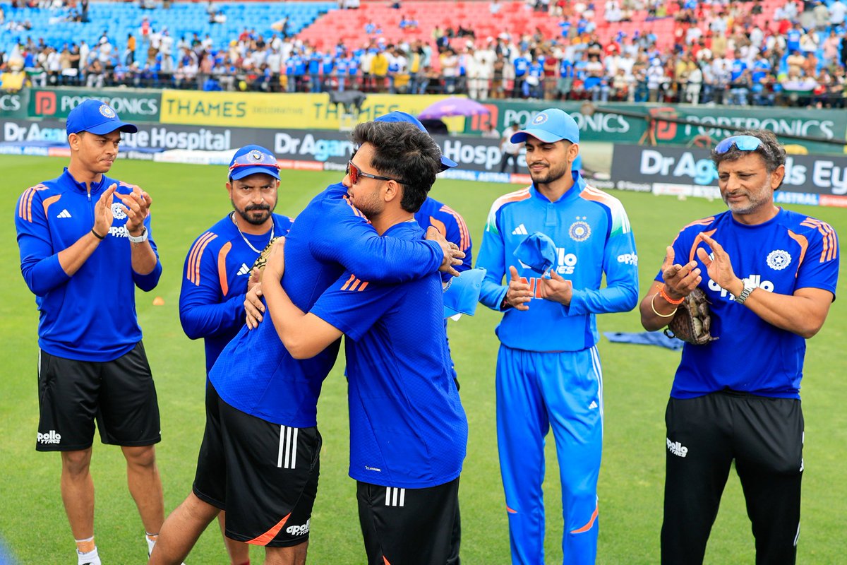 SRHXtra's tweet photo. 🚨Ishan, NKR &amp; Harsh Dubey starts for India vs Afghanistan ODI 🇮🇳 https://t.co/yAB1m5EeOL