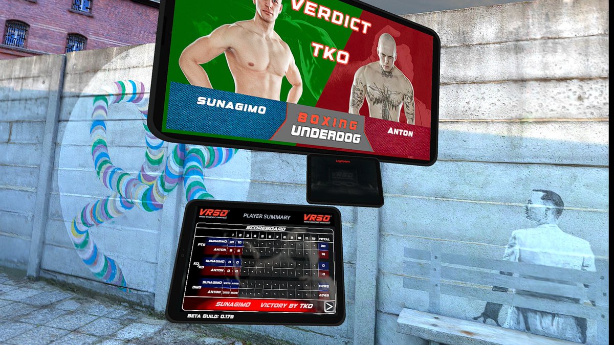sunagim01's tweet photo. 『Boxing Underdog』
インターバル３０秒
１R 3分
５セット（TKO勝：３）

休憩なし

『Fitness Fables』
時間　９分
消費cal　１１３ kcal

#quest3 https://t.co/7ScKHRjCUA