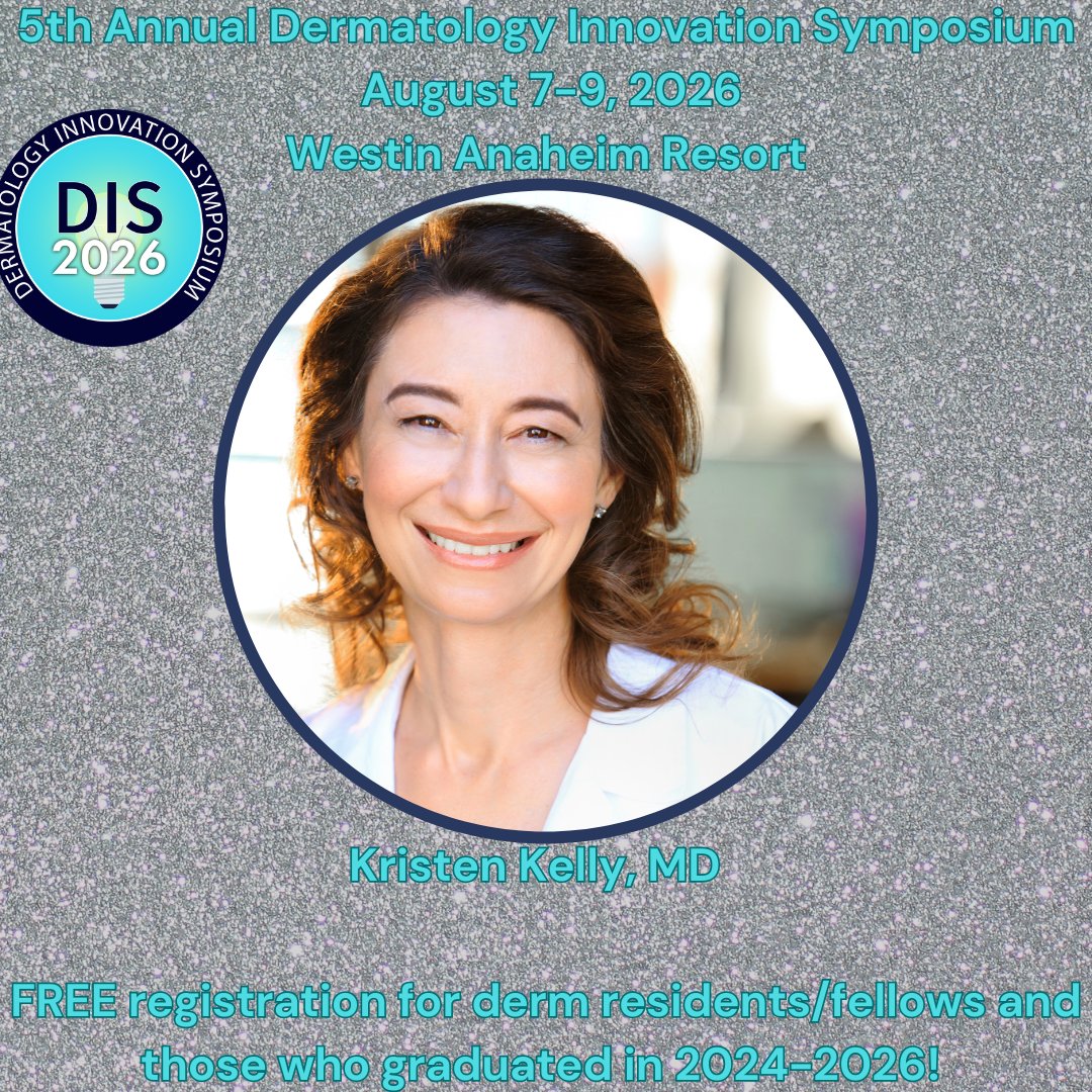 Dermaeducation's tweet photo. 5thAnnual Dermatology Innovation Symposium
August 7-9, 2026
Westin Anaheim Resort
Free registration for dermatologists/derm NPs and PAs who graduated in 2024-2026, derm residents and fellows!
Prizes to be given away, some worth over $1500!
https://t.co/5Yhn8bBnm3 https://t.co/F4W7c4JMuo