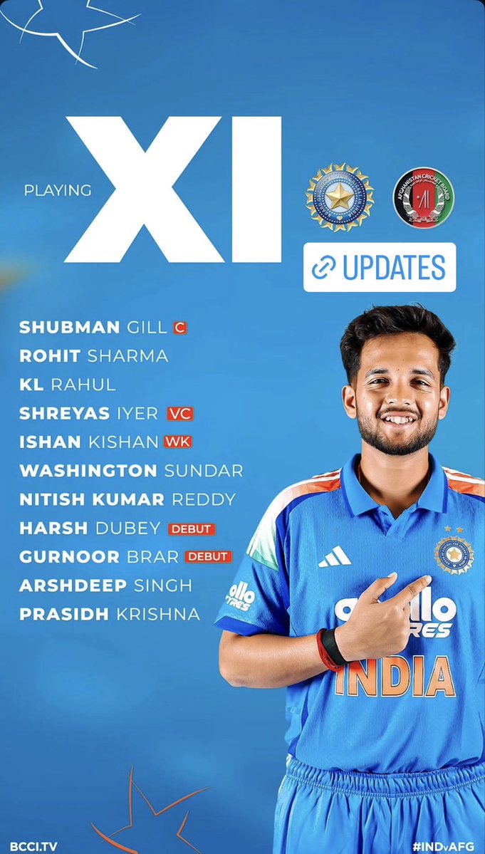 Random_Dpk's tweet photo. Virat Kohli is not available 
KL Rahul will bat at No.3 #IndVsAfg https://t.co/YhrISDjMvL