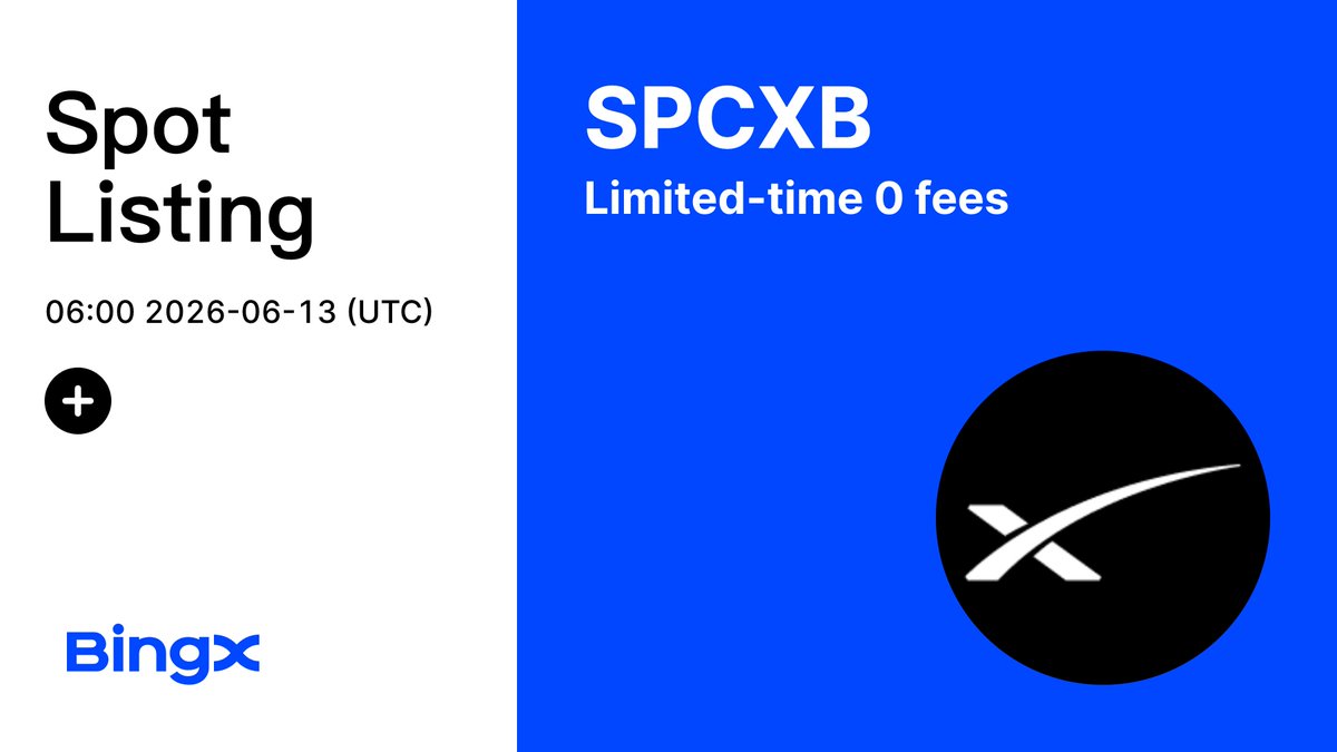 patrick_edache's tweet photo. $XRP is getting a lot of attention again, but I’m also watching the rise of tokenized assets. SpaceX bStock (SPCXB) is now listed on BingX and offers exposure to #SpaceX through a tokenized structure. Could tokenized stocks become mainstream? What do you think? https://t.co/Rko5rvdqqA