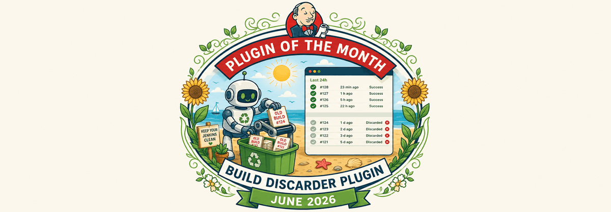 jenkinsci's tweet photo. The Jenkins build discarder plugin is the June plugin of the month. It provides a global configuration for automatic build removal that can be overridden by individual jobs. Learn more at https://t.co/WjlBgoaLN2 https://t.co/BKIOgUQmvp