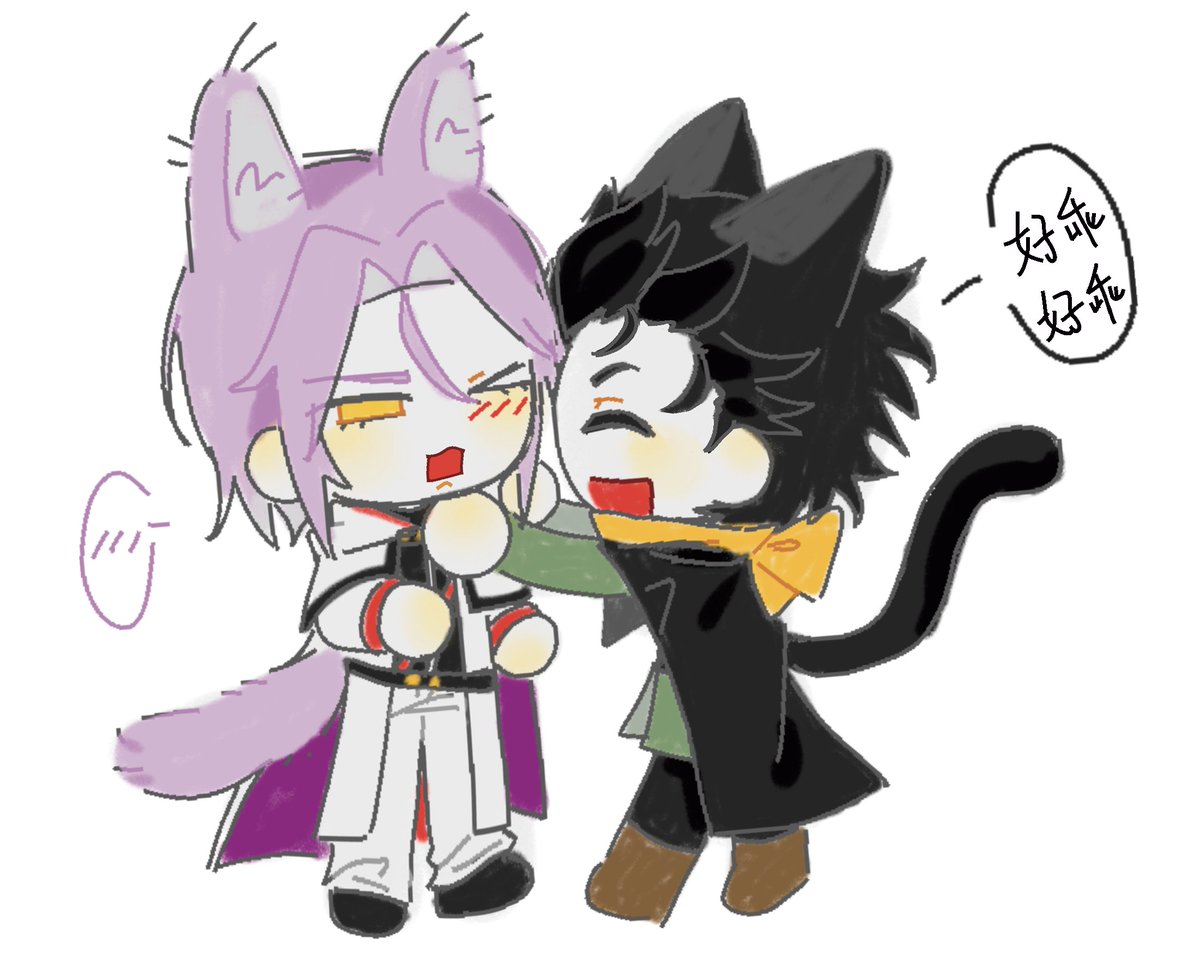b_33j's tweet photo. 猫摸人 #re0 https://t.co/bfqr1vT8Zo