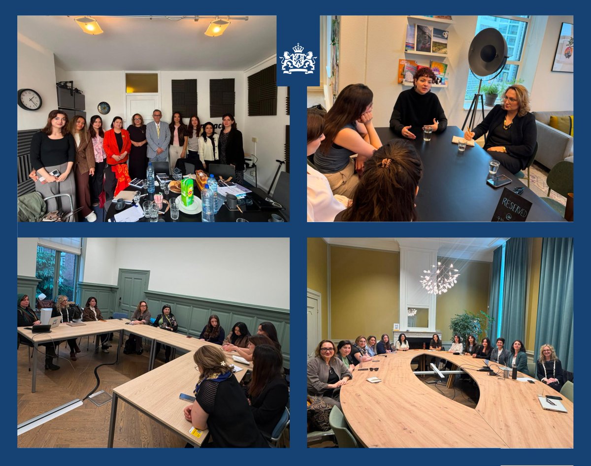 NLinAzerbaijan's tweet photo. @ShahlaBalakishi During the visit, participants engaged with a wide range of institutions across The Hague and Utrecht, including think tanks and research institutions such as the @TMCAsser, SIM/CERD, and @hagueresearch; civil society and advocacy organizations such as @PeaceAcademy, @LinksEurope https://t.co/RRgfcXIu5J