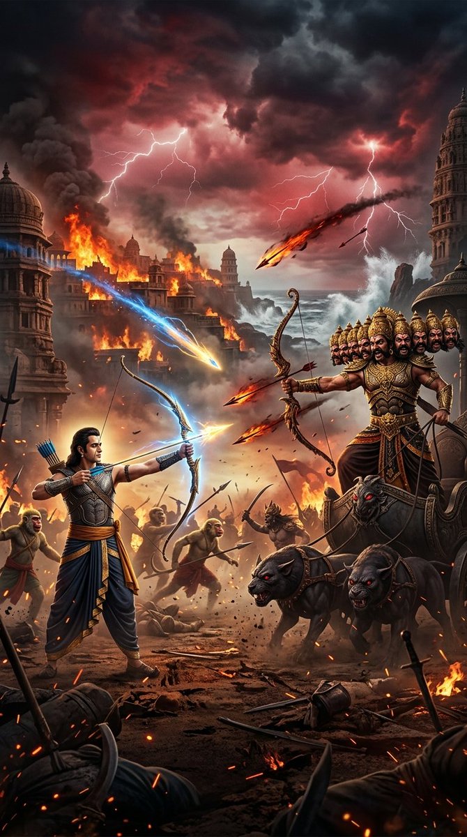 kavisk0's tweet photo. Ramayana war Jai sri ram #ramayana #jaisriram https://t.co/Qg1PVb8Yg1