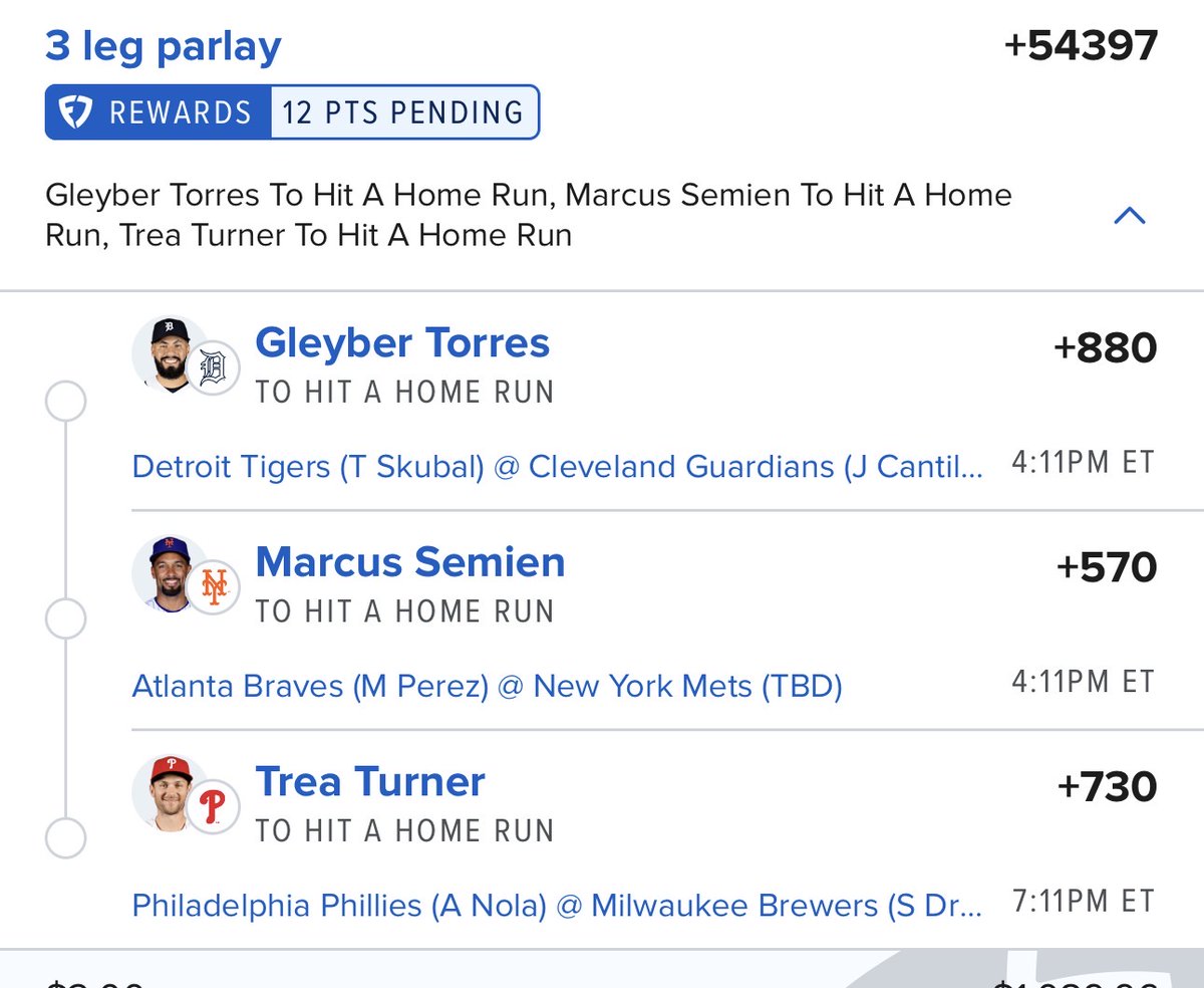 GjulioV's tweet photo. Sheeetttttt I know the odds are crazy 🤪 but a couple days ago I hit on Jackson holiday parlay plus 334 to 1 https://t.co/n3pS4cJqgV